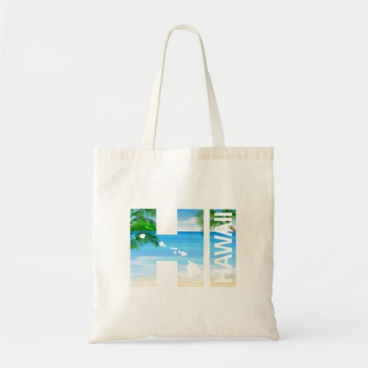 HI Hawaiian Islands Beach Tote Bag (Voorkant)