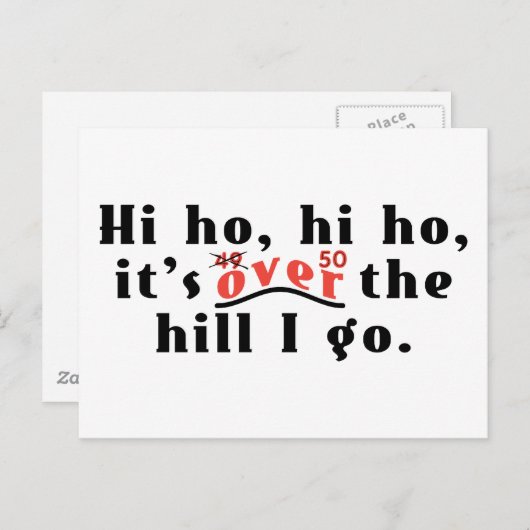 Hi Ho 50 Briefkaart (Voorkant / Achterkant)