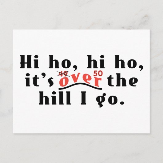 Hi Ho 50 Briefkaart (Voorkant)