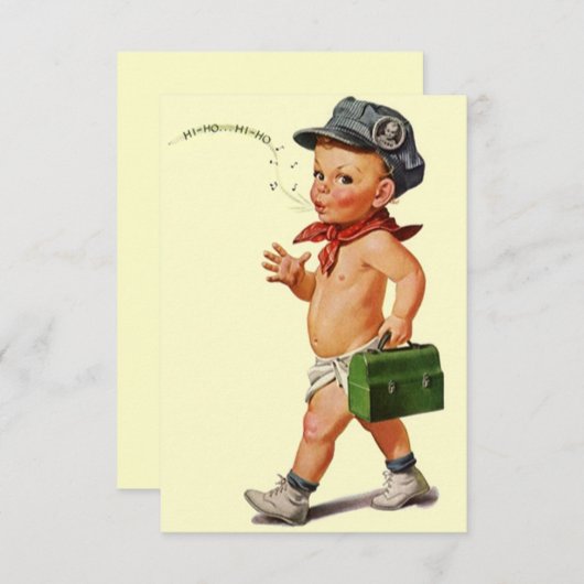 Hi Ho Whistler Design  Blank Uitnodigingen (Voorkant / Achterkant)