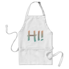 hi! Human intelligence Standaard Schort