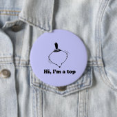 HI, IK BEN EEN TOP RONDE BUTTON 4,0 CM (In situ)