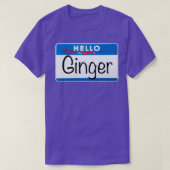 hi im ginger t-shirt (Design voorkant)