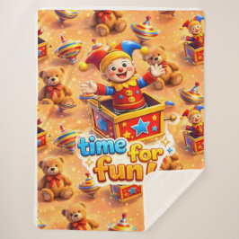 Hi Joy Jester premium Sherpa Deken