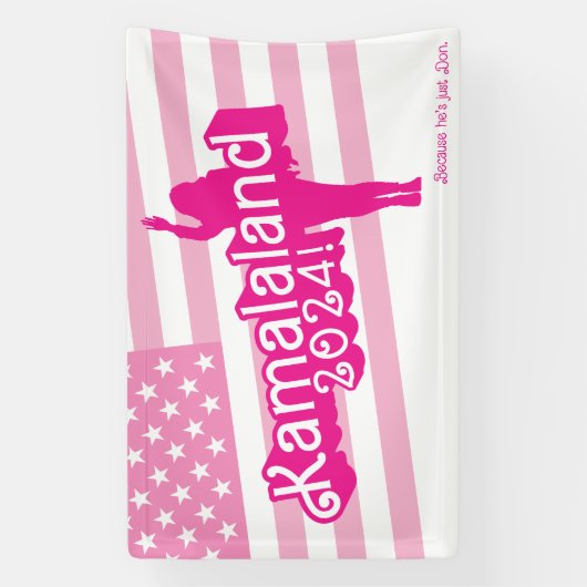 "Hi Kamala" – Banner (slogan A) (Verticaal)