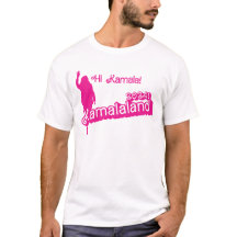 "Hi Kamala" - Mannen T-Shirt (tagline B)