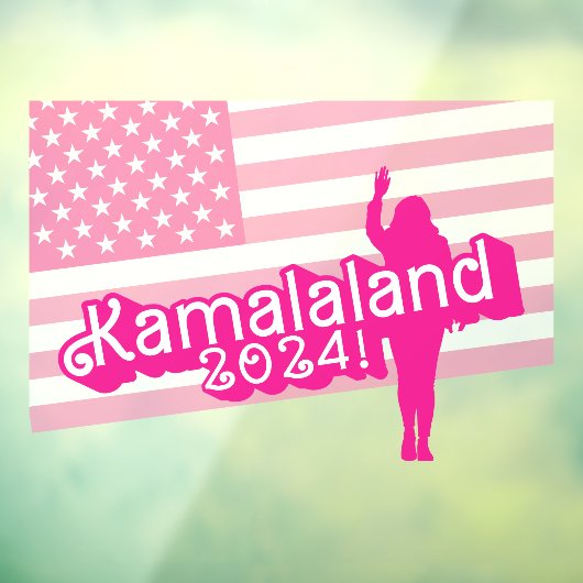 "Hi Kamala" - Muursticker (geen slogan) Raamsticker (Vel 3)