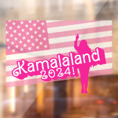 "Hi Kamala" - Muursticker (geen slogan) Raamsticker (Vel 2)