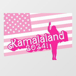 "Hi Kamala" - Muursticker (geen slogan) Raamsticker