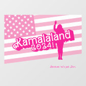 "Hi Kamala" – Muursticker (slogan A) Raamsticker (Vel)