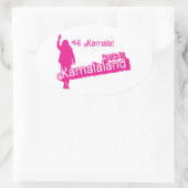 "Hi Kamala" – Ovale Sticker (tagline B) (Tas)