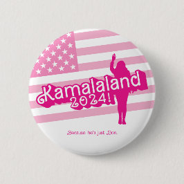 "Hi Kamala" – Ronde Button (tagline A)