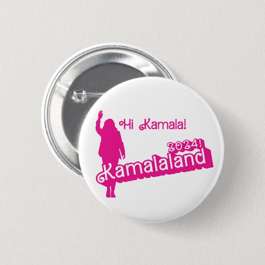 "Hi Kamala" – Ronde Button (tagline B) (Voorkant /achterkant)