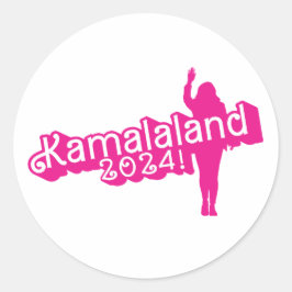 "Hi Kamala" – Ronde Sticker (geen slogan)