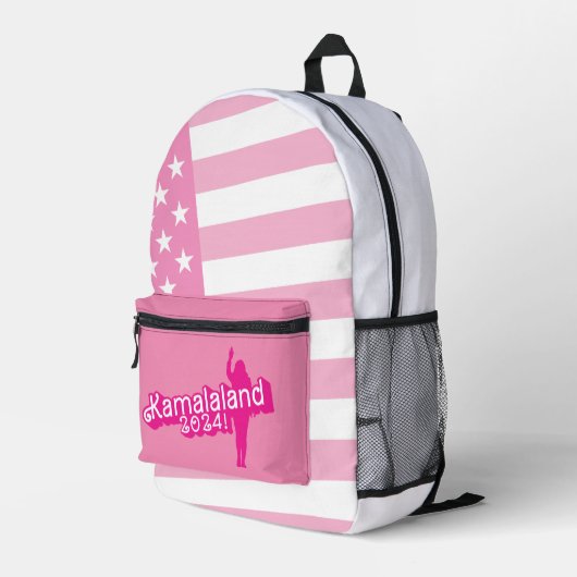 "Hi Kamala" - Rugzak (geen slogan) (Achterkant Hoek Rechts)