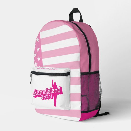 "Hi Kamala" – Rugzak (slogan A) (Achterkant Hoek Rechts)
