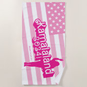 "Hi Kamala" – Strandlaken (tagline A) (Voorkant)