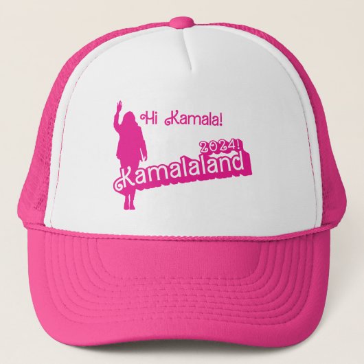 "Hi Kamala" – Trucker Hat (slogan B) Trucker Pet (Voorkant)
