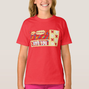 Hi Karen Love You patterted Design for her T-shirt