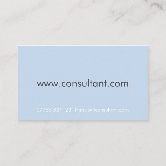 Hi Light Blue Visitekaartje (Achterkant)