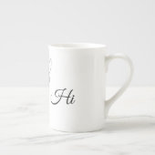 "Hi" Met een liefdevol Zebra-zwart-wit-trendy Porselein Kop (Rechts)