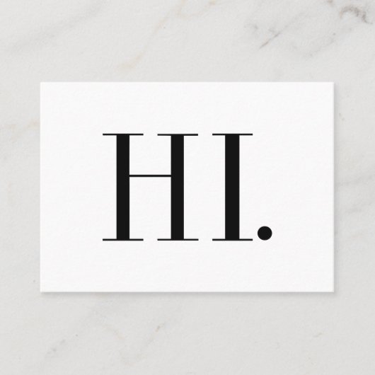 Hi Mode Modern minimalist Visitekaartje (Voorkant)