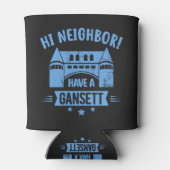 Hi Neighbor Have A Gansett Retro Style Gifts Blikjeskoeler (Achterkant)