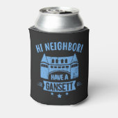 Hi Neighbor Have A Gansett Retro Style Gifts Blikjeskoeler (Blikje Achterkant)