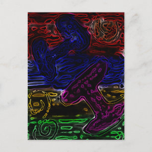 Hi Neon Briefkaart
