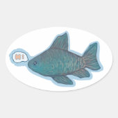 Hi Ovale Sticker (Voorkant)