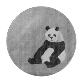 Hi, Panda! Round Cutting Board Snijplank
