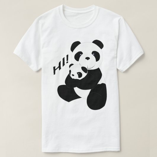 Hi Panda T-shirt (Design voorkant)