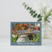 Hi-Pet Cymbals Muziek in het Park Fotografisch Briefkaart (Staand voorkant)