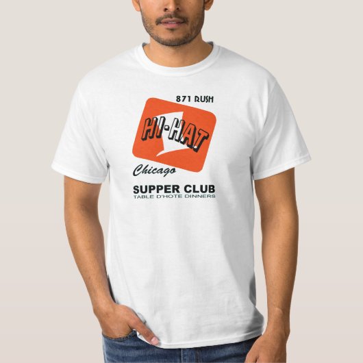 Hi-Pet Supper Club, Rush St., Chicago, IL T-shirt (Voorkant)