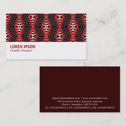 Hi-Phi - 005 - Geometric Visitekaartje (Voorkant / Achterkant)