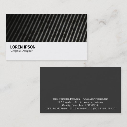 Hi-Phi - 006 - Donker dak Abstract Visitekaartje (Voorkant / Achterkant)