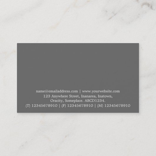 Hi-Phi - 0100 - Roze Floral Visitekaartje (Achterkant)