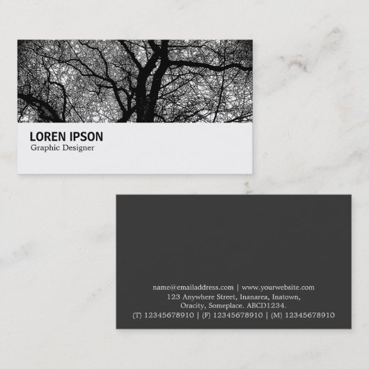 Hi-Phi - 0123 - Contraststructuur met hoog contras Visitekaartje (Voorkant / Achterkant)