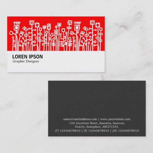 Hi-Phi - 0127 - Cyber Garden 02 Visitekaartje (Voorkant / Achterkant)