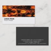 Hi-Phi - 0134 - Abstracte vlam 02 Visitekaartje (Voorkant / Achterkant)