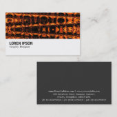 Hi-Phi - 0135 - Abstracte vlam 03 Visitekaartje (Voorkant / Achterkant)
