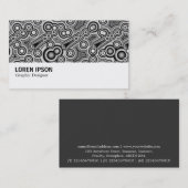 Hi-Phi - 0163 - Fractale cirkels Visitekaartje (Voorkant / Achterkant)