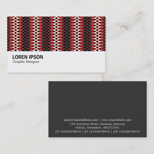 Hi-Phi - 018 - Geometric Visitekaartje (Voorkant / Achterkant)