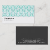 Hi-Phi - 0215 - Damaspatroon Visitekaartje (Voorkant / Achterkant)