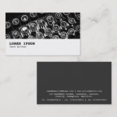 Hi-Phi - 0256 - Oude schrijfmachine Visitekaartje (Voorkant / Achterkant)