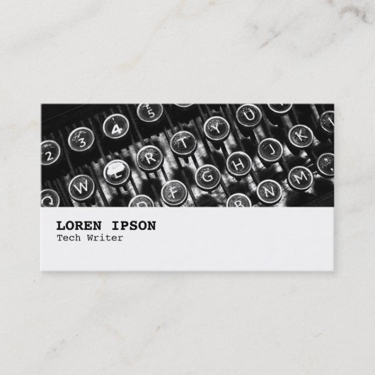 Hi-Phi - 0256 - Oude schrijfmachine Visitekaartje (Voorkant)