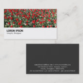 Hi-Phi - 0292 - Red Tulips and Primroses Visitekaartje (Voorkant / Achterkant)