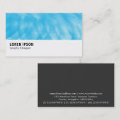 Hi-Phi - 0314 - Blauwe curven Visitekaartje (Voorkant / Achterkant)