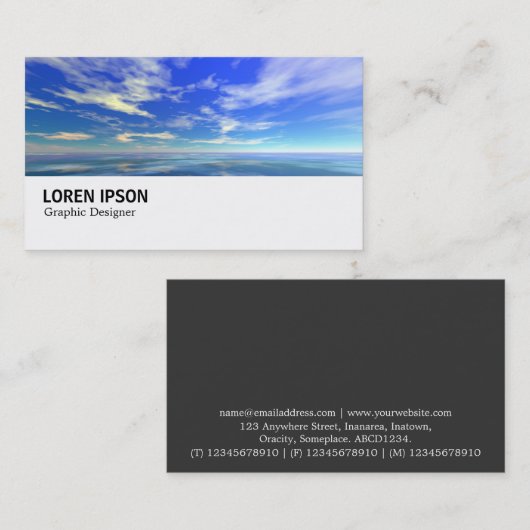 Hi-Phi - 033 - Zee en Sky Visitekaartje (Voorkant / Achterkant)