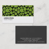 Hi-Phi - 0382 - Leaves - Martian Green on Black Visitekaartje (Voorkant / Achterkant)